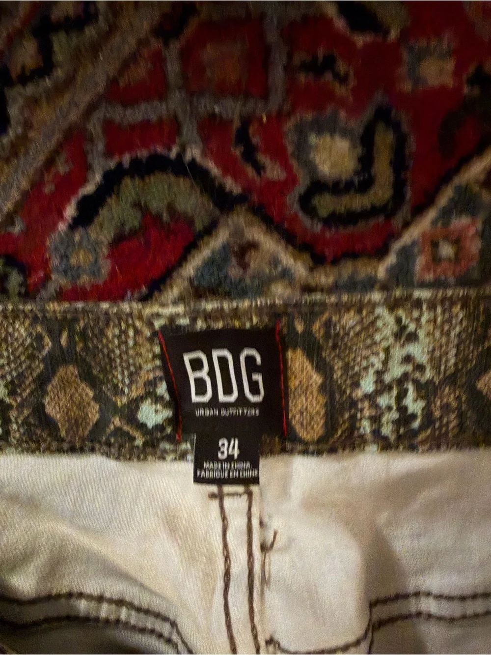 BDG Multicolor Snakeskin Flare Jeans